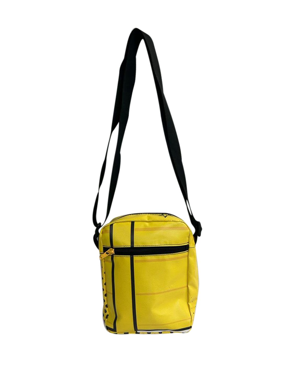 Crossbody bag coffee package yellow & brown
