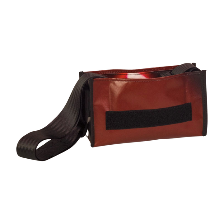 messenger bag / bike handlebar base XS dark red