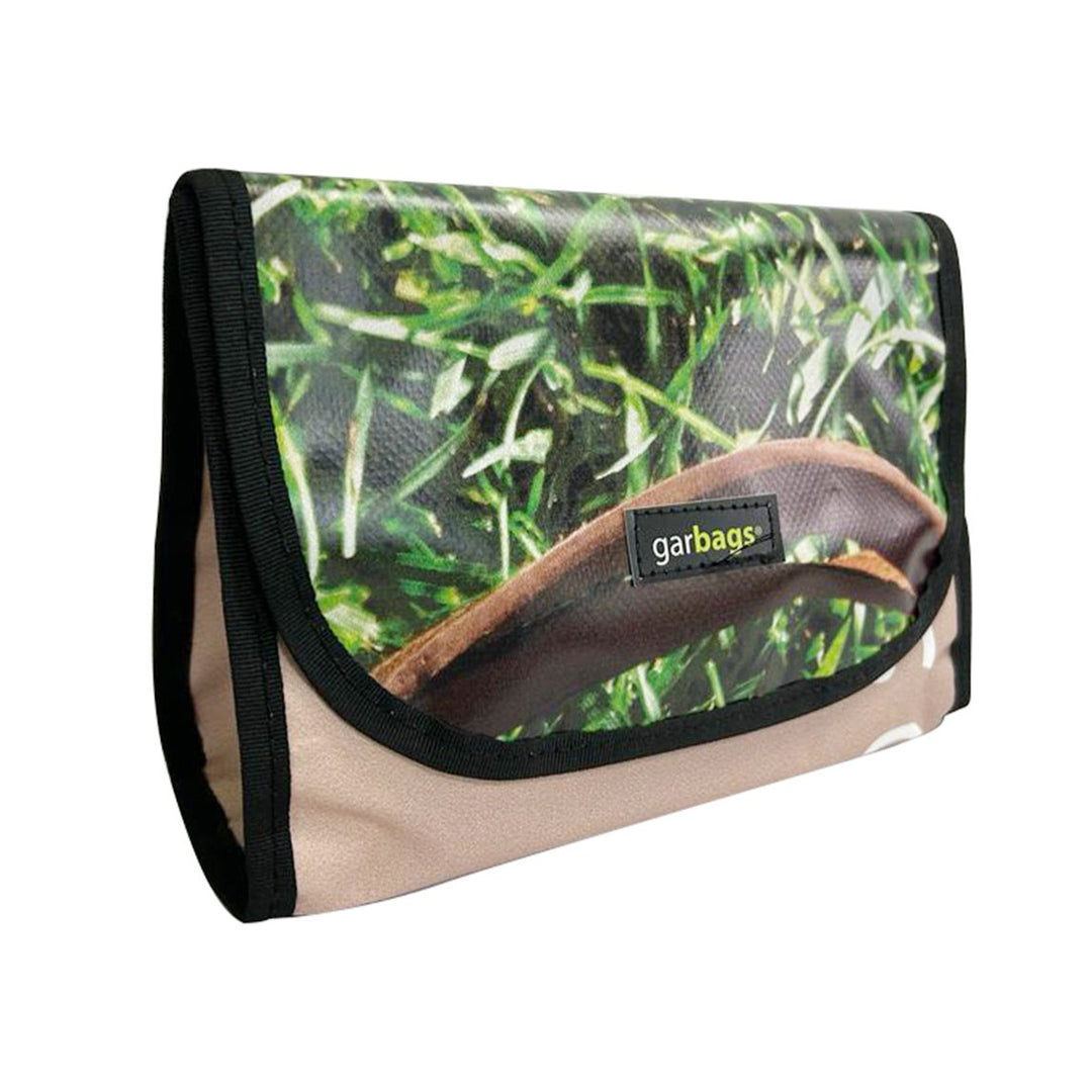 handlebar bag publicity banner green leaves