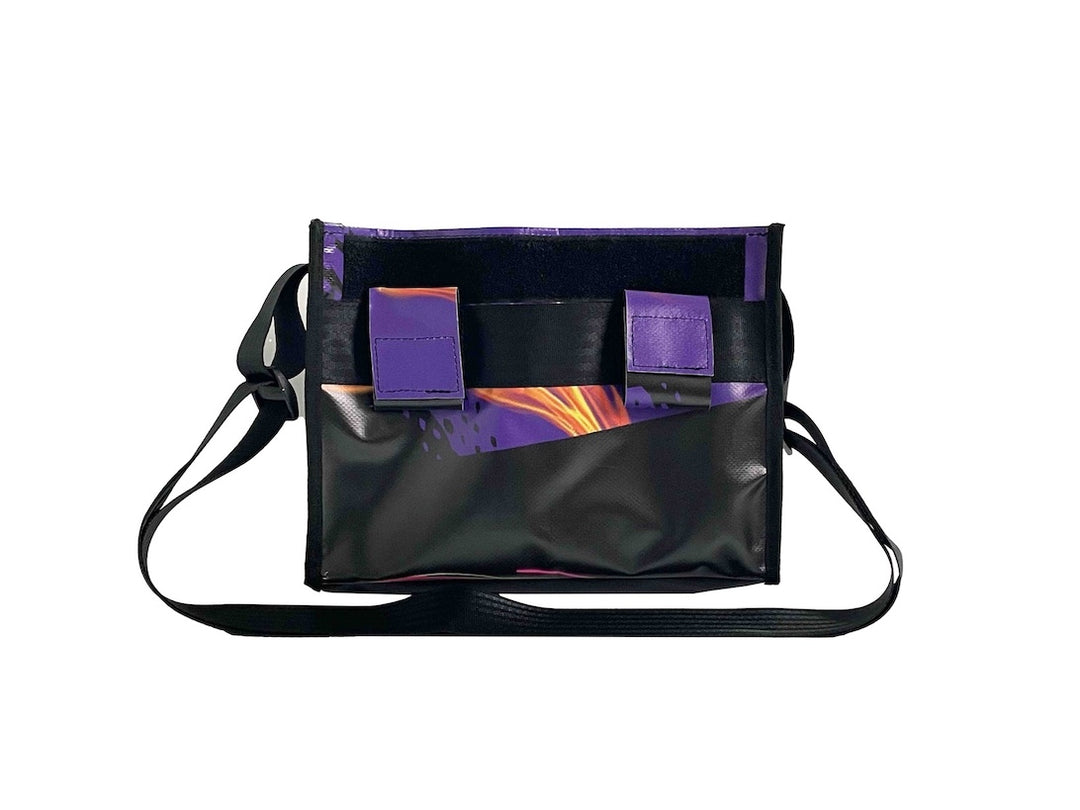 messenger bag base M banner dark purple