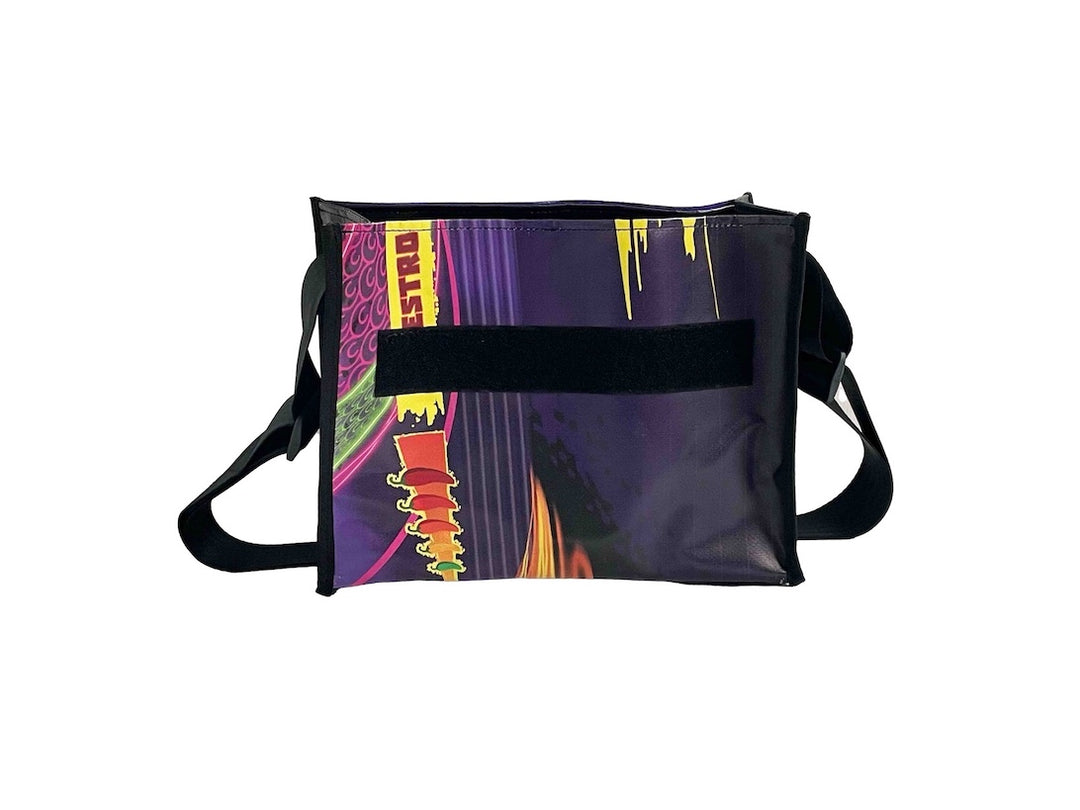 messenger bag base M banner dark purple
