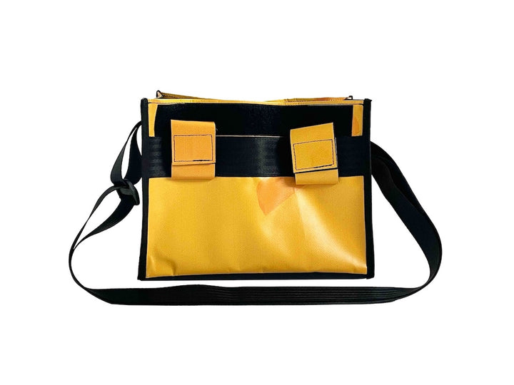 messenger bag base M banner full yellow