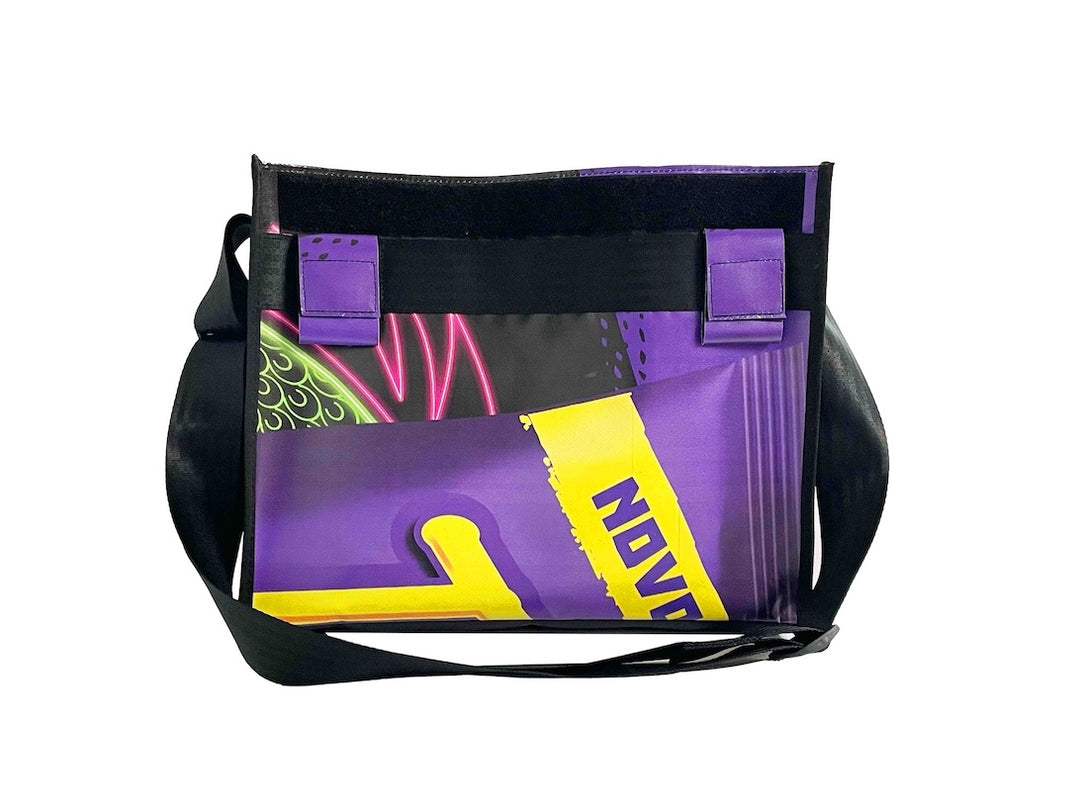 messenger bag base XL publicity banner dark purple
