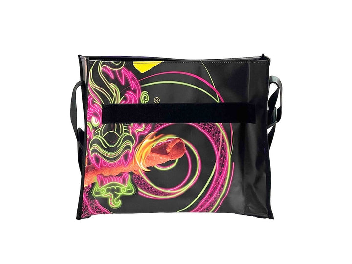 messenger bag base XL publicity banner dark purple