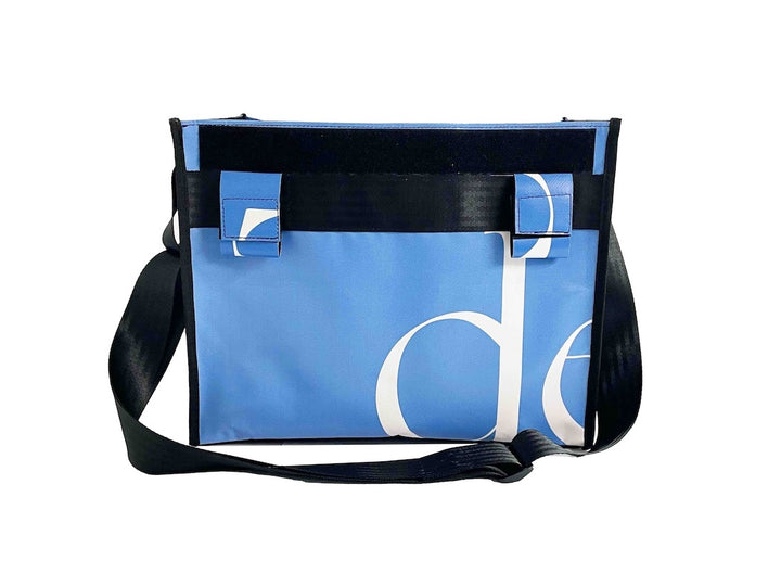 messenger bag base XL publicity banner light blue