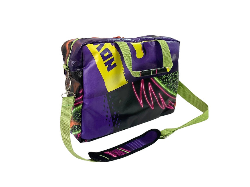 computer bag pub banner bright purple