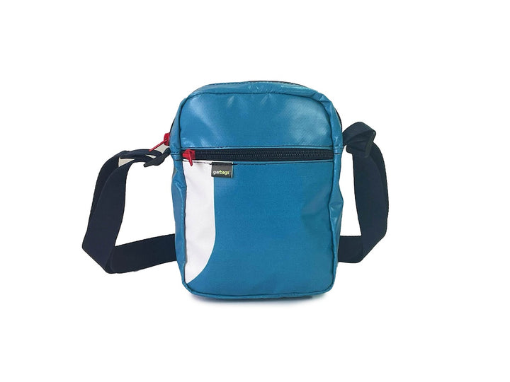 Crossbody bag blue & white