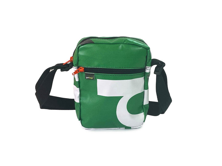 Crossbody bag green & white