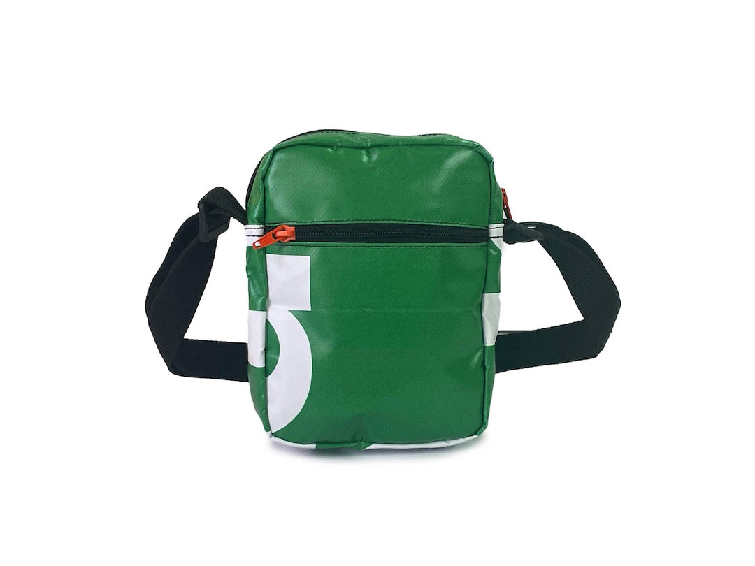 Crossbody bag green & white