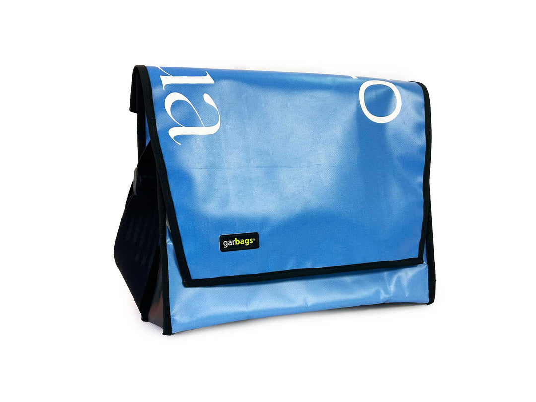 messenger bag XL pub banner full blue
