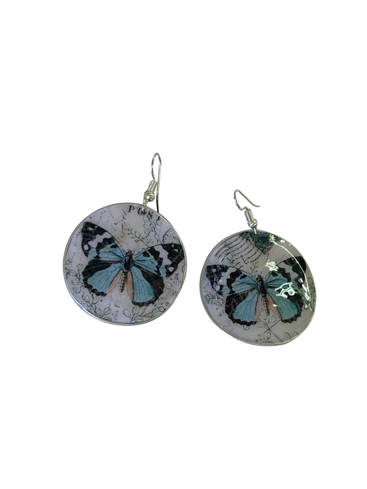 hook earrings blue butterfly coffee capsules