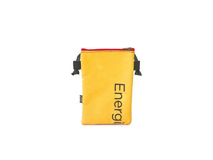 Crossbody Phone bag chips package dark pink & yellow