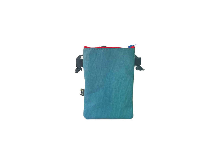 Crossbody Phone bag pet food package blue & red