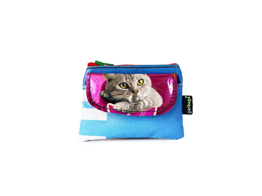 pop purse cat food package grey puppy