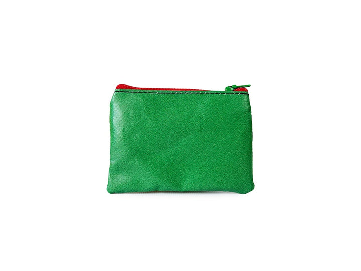pop purse chocolate package red, black & green