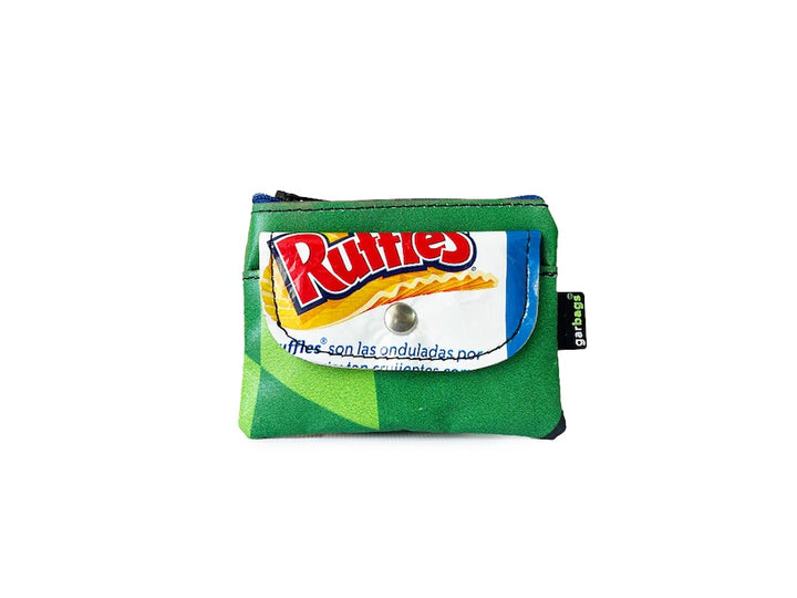 pop purse chips package red, blue & green