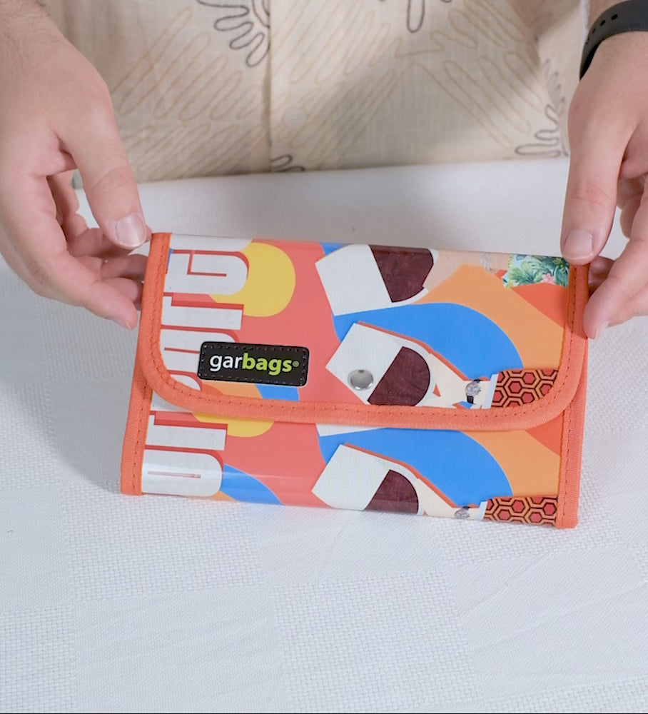 document holder red & blue