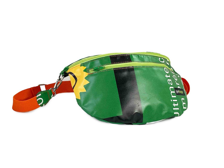 sling crossbody bag publicity banner green & yellow