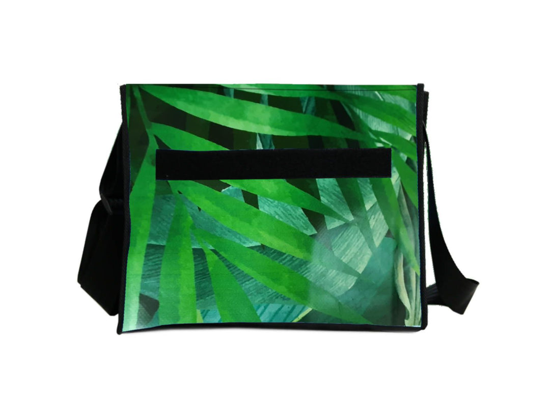 messenger bag base XL publicity banner tropical leaves