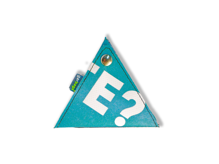 triangle purse publicity banner blue