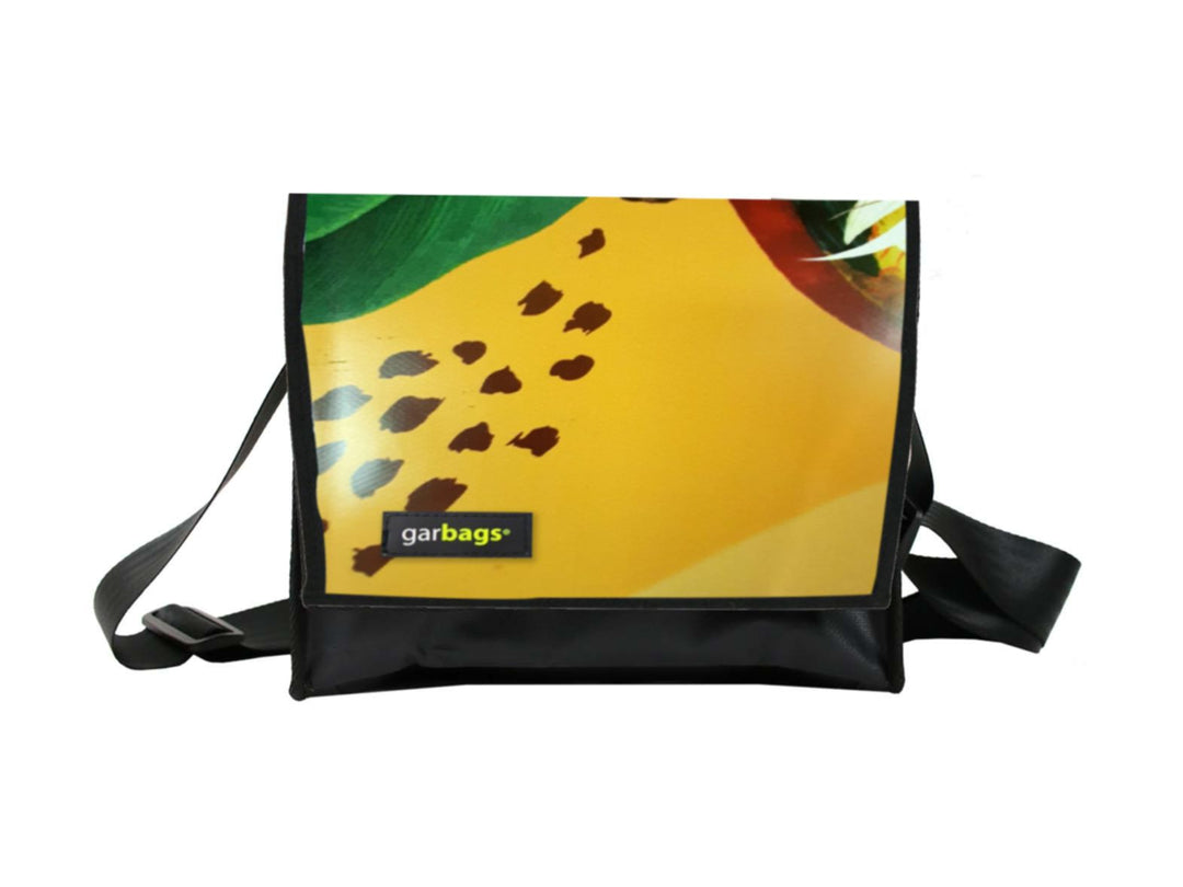 messenger bag M publicity banner tropical yellow