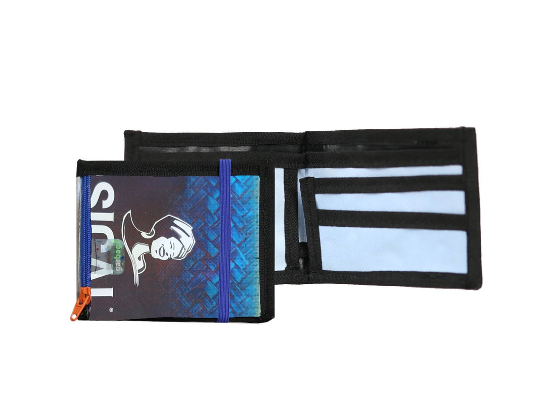 document holder coffee package blue gradient
