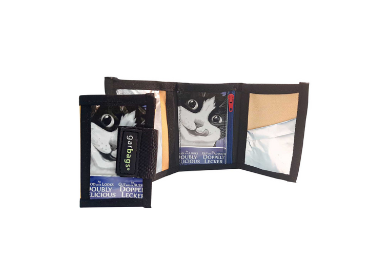 document holder cat food package black