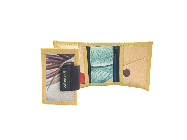 document holder publicity banner tropical leaves