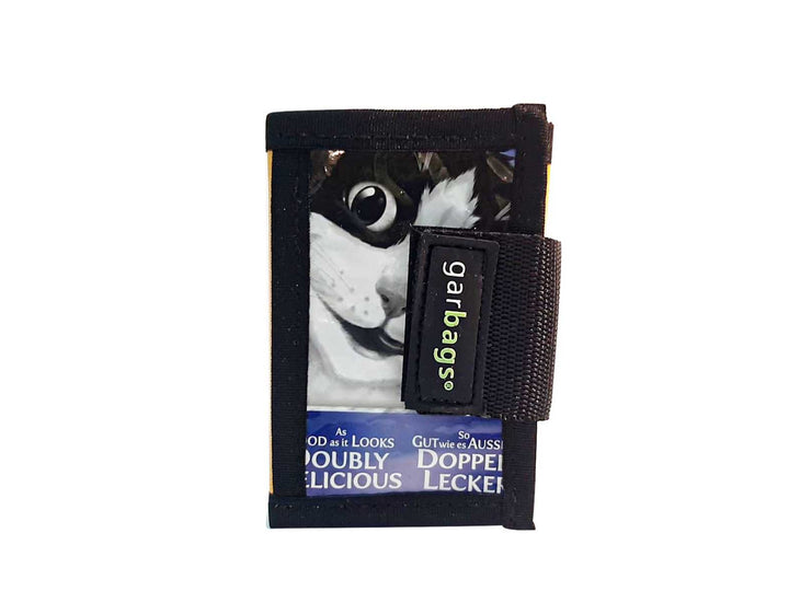 document holder cat food package black