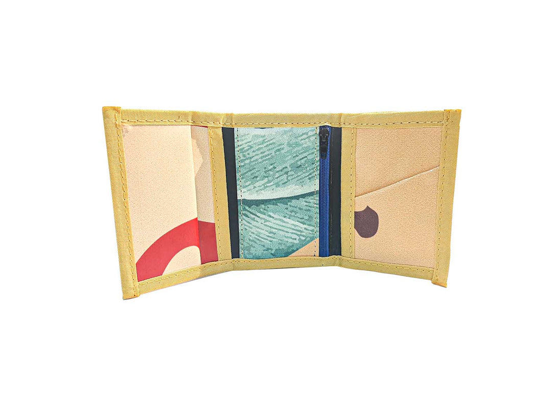 document holder publicity banner tropical leaves