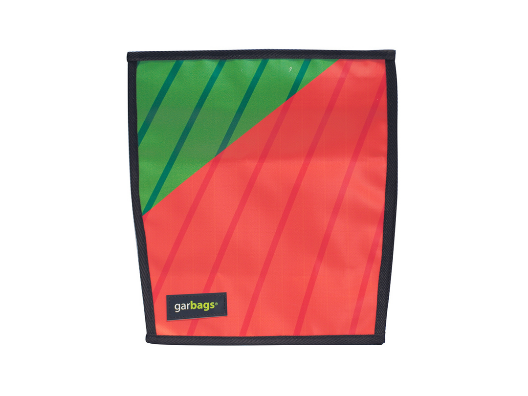 extraflap M publicity banner red & green stripes