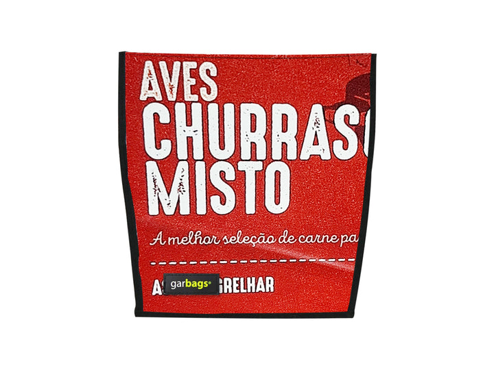 extraflap M publicity banner dark red & white