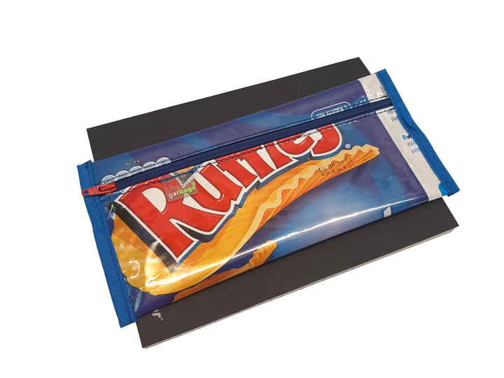 pencil case elastic chips package strong blue