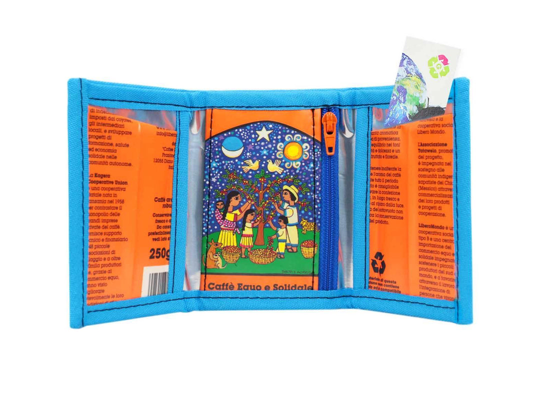 document holder coffee package blue & orange - Garbags