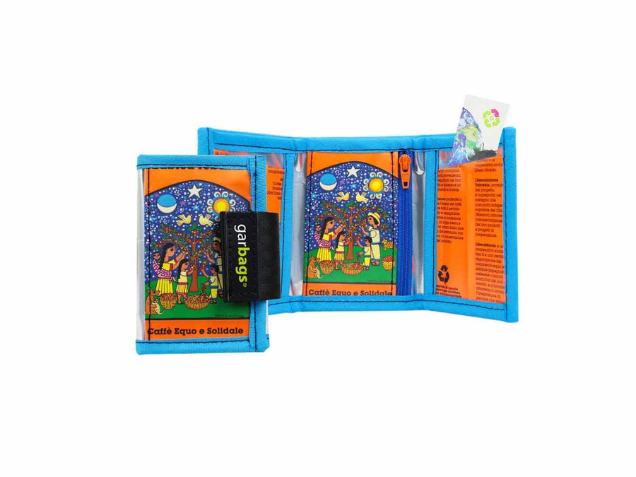 document holder coffee package blue & orange - Garbags