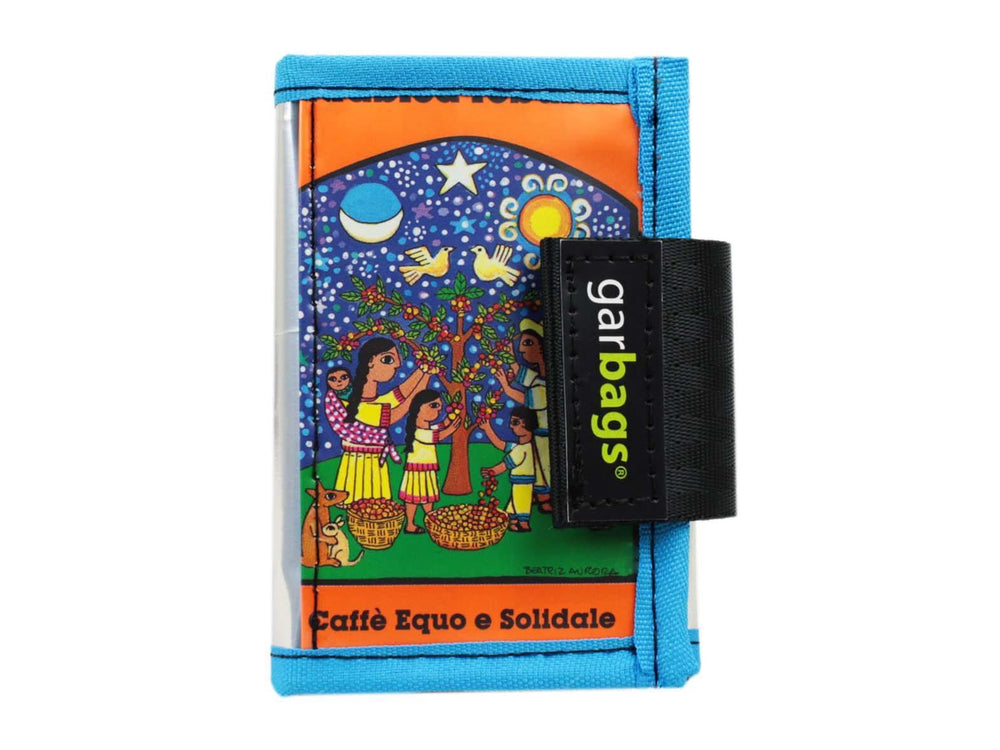 document holder coffee package blue & orange - Garbags