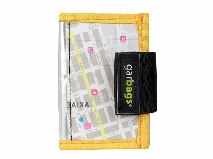 document holder *lisbon exclusive* coffee yellow map - Garbags