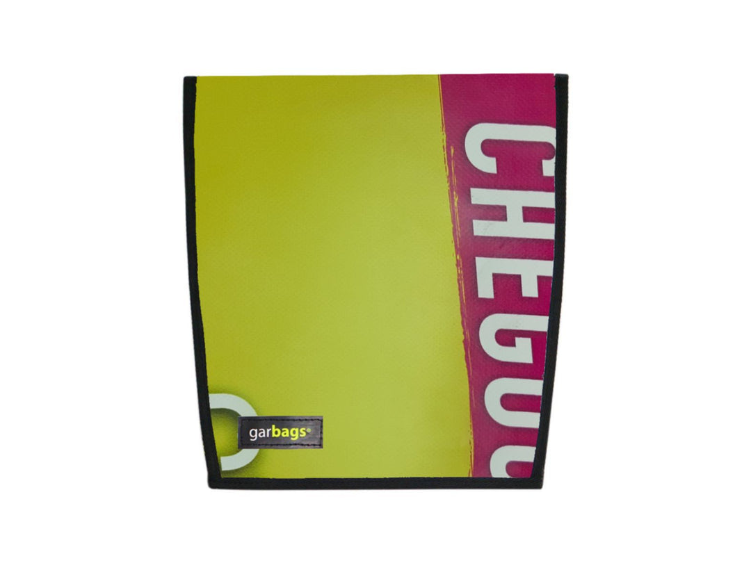 extraflap M publicity banner yellow & hot pink
