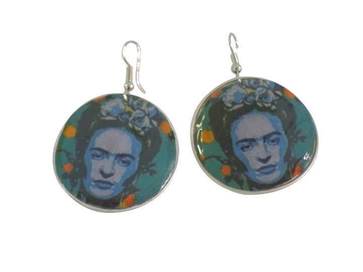 hook earrings Frida Kahlo coffee capsules