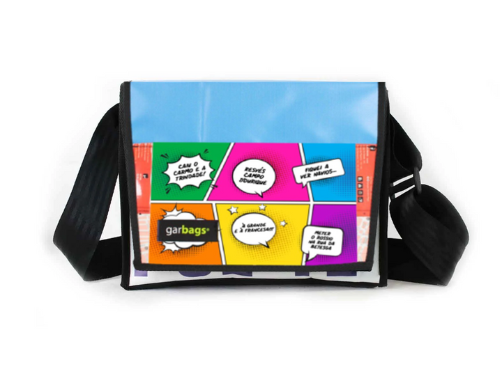 messenger bag M *Tiago M.* comic book sayings