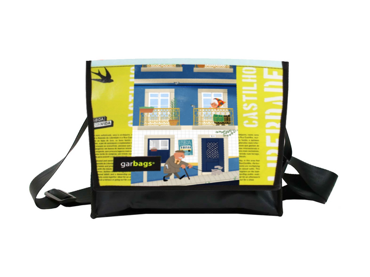 messenger bag M *Tiago M.* up the hill yellow