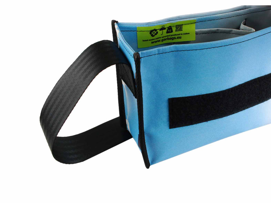 messenger bag / bike handlebar base XS light blue - Garbags