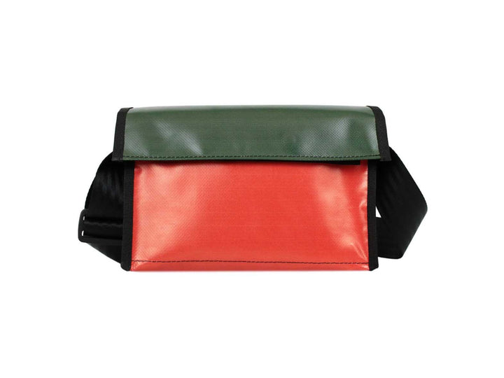 messenger bag / bike handlebar XS publicity banner yellow & red tetrapak - Garbags