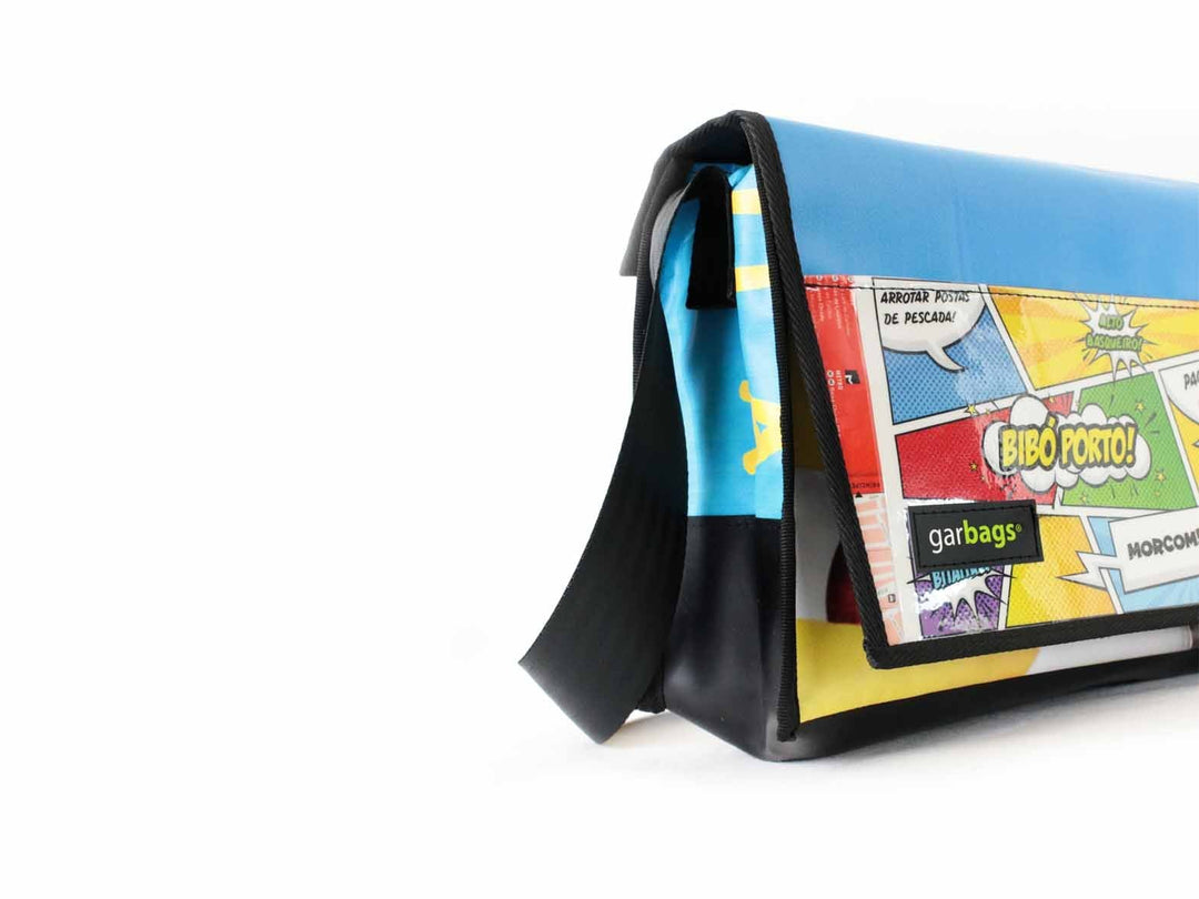 messenger bag M *porto exclusive* comic book yellow - Garbags