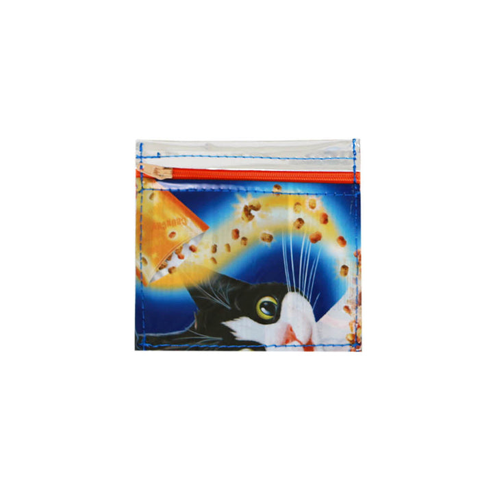 microcase cat food package blue
