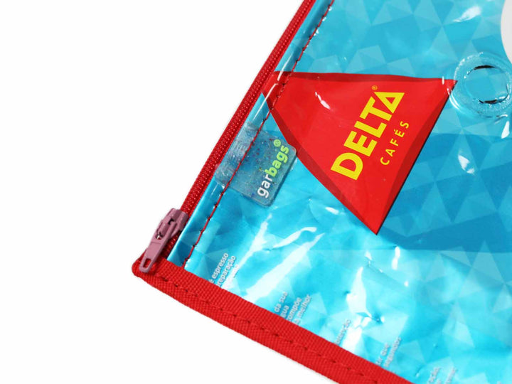 pencil case coffee package blue & red