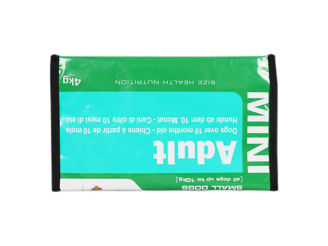 pencil case dog food package green & white