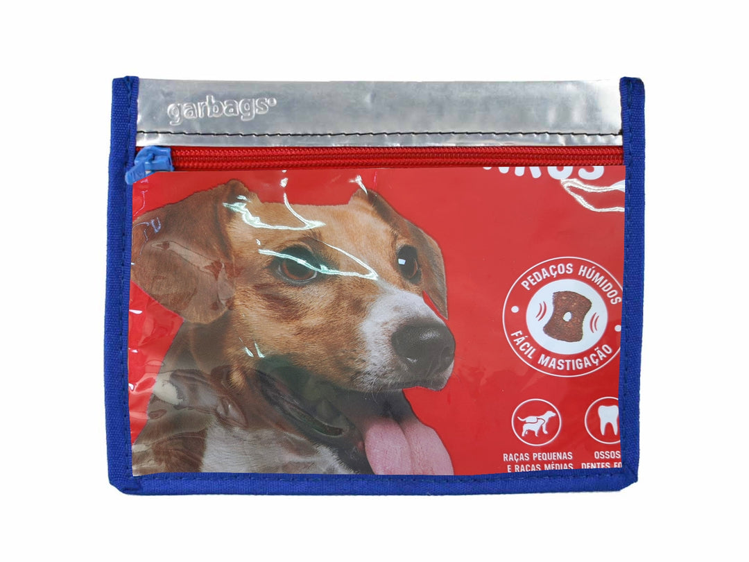 pencil case dog food package red