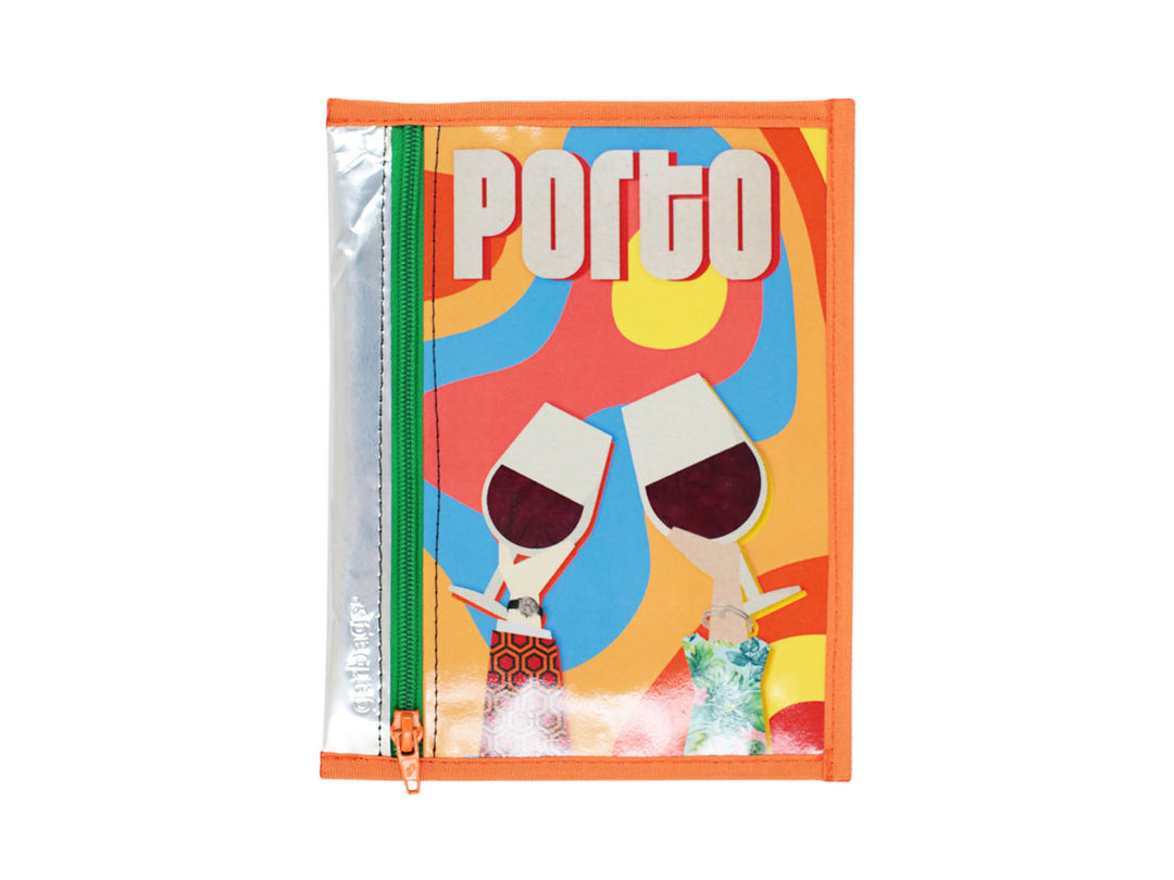 pencil case *porto exclusive* wine orange