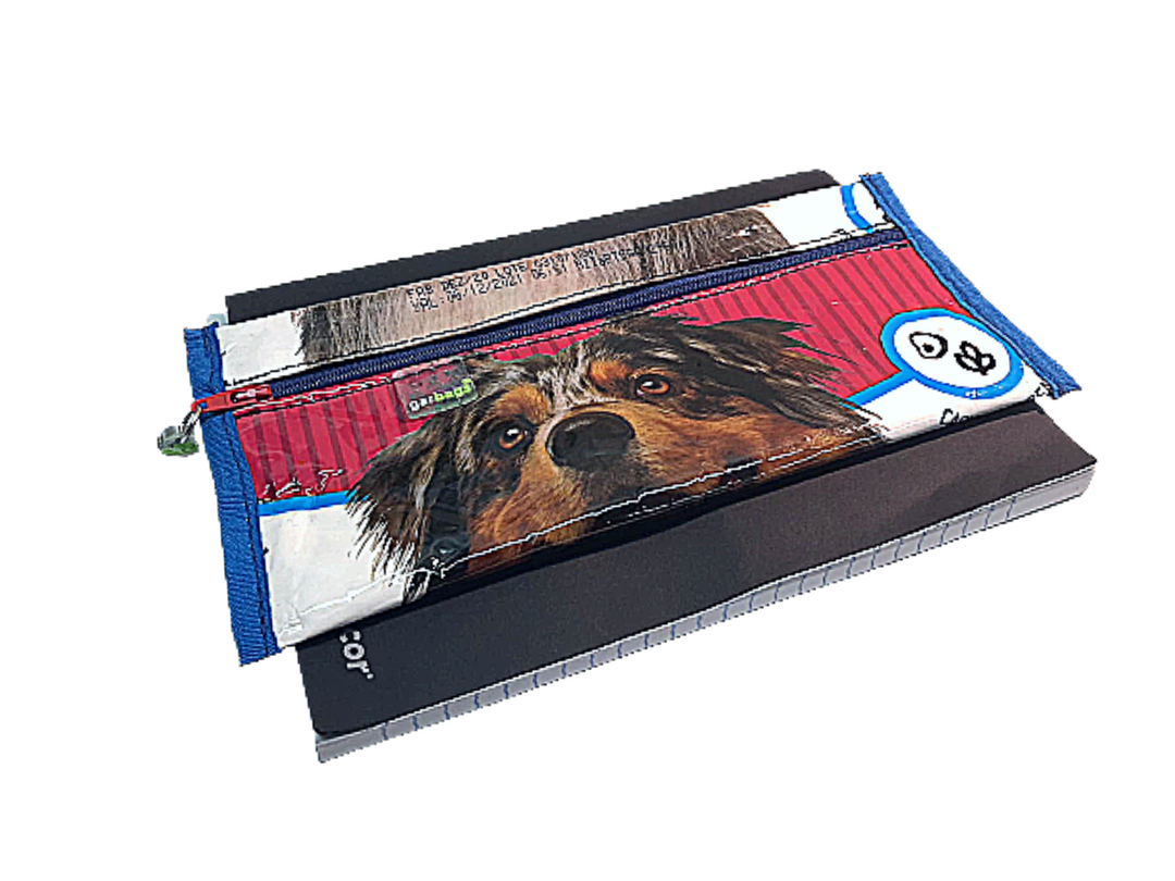 pencil case elastic dog food package white & pink